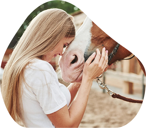 Woman with her horse